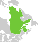 Symphyotrichum laurentianum distribution map