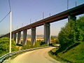 Viadukt der LGV Rhône-Alpes in Savas-Mépin