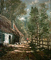 Old Farm in Brabant Oil on Panel 1957