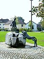 Der Vitusbrunnen auf dem Dorfplatz