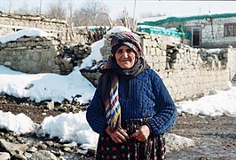 Een oudere Zaza-vrouw uit Tunceli