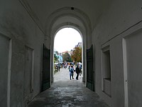 The arcades of the Merchant Court, interior, built in 1809–1814