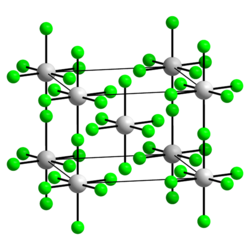 Kristallstruktur von Bismut(V)-fluorid