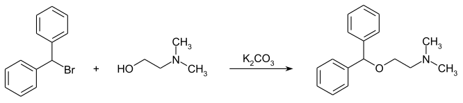 synthesis of Diphenhydamine