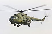 Bir Mil Mi-17 nakliye helikopteri.[note 1]