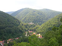 Aerial view of Lillafüred