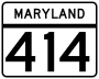 Maryland Route 414 marker