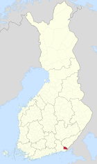 Lage von Miehikkälä in Finnland