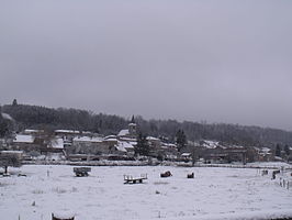 Montigny-lès-Vaucouleurs in de winter