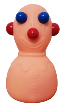 A rubber squeeze toy