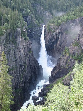 Rjukanfossen in juli 2007