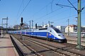 TGV 2N2 szerelvény Mannheim Hauptbahnhof állomáson Németországban