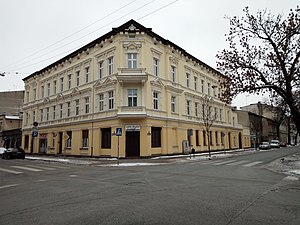 View from street crossing