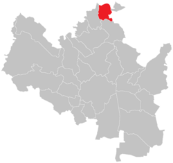 Location of Brno-Ořešín in Brno