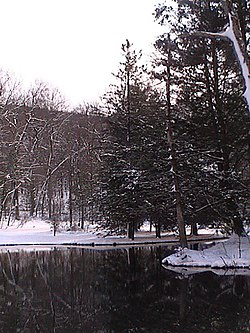 Cowans Gap Lake at Cowans Gap State Park in Todd Township