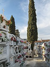 Kolumbarien auf dem Friedhof von Monda (Spanien)