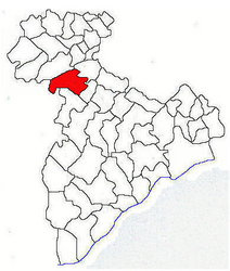 Location in Giurgiu County