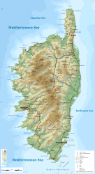 Corsica – Mappa