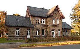 Der Bahnhof Ehreshoven im August 2014