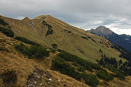 De Galtjoch, met rechts op de achtergrond de Thaneller