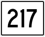 State Route 217 marker