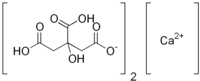 Strukturformel von Monocalciumcitrat