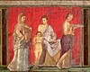 Fresko aus der Mysterienvilla in Pompeji