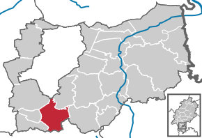 Poziția Seeheim-Jugenheim pe harta districtului Darmstadt-Dieburg