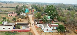 Areal view of Siromonipur village