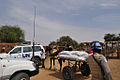 Nahrungsmittel-Lieferung in Abu Shouk (Sudan), 2009