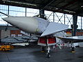 Ein Eurofighter im Hangar der WTD 61