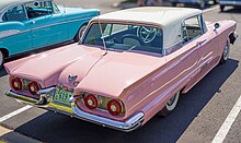 1958 Ford Thunderbird in Cameo Rose and Winterset White Two-Tone