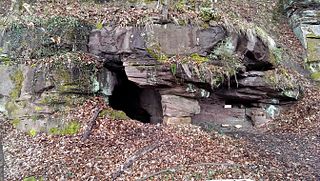 Eingang der Bruderhöhle von Osten betrachtet