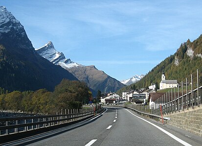 Einshorn, aufgenommen von Splügen.