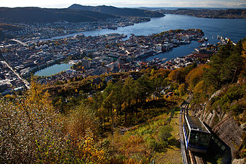 Finükülerden Bergen manzarası