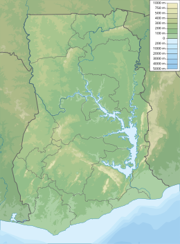 Mappa di localizzazione: Ghana