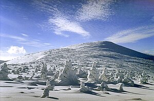 Mały Szyszak mountain in winter