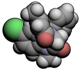 3D-moleculaire ruimtevulling van Ketazolam