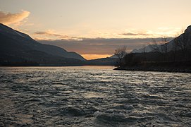 Der See vom Nordufer mit Blickrichtung Südufer