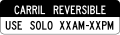 R3-9a Reversible lane control, use only X AM to X PM