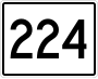 State Route 224 marker