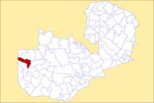 District location in Zambia