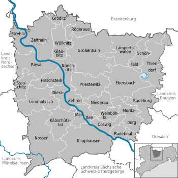 Beliggenheten til Landkreis Görlitz