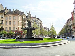 Het Rouppeplein met de Rouppefontein