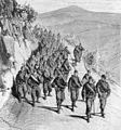 Sırp askerleri yürüyor, 1876