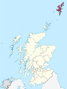 Poziția regiunii Shetland