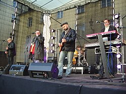 Singer Vinger in the courtyard of Toompea Castle (2009)