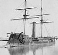 Το γαλλικό θωρακισμένο πολεμικό πλοίο Kōtetsu (πρώην CSS Stonewall ), το πρώτο σύγχρονο θωρακισμένο της Ιαπωνίας, το 1869.