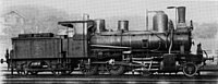 Güterzuglok D 3/4 Nr. 127, gebaut 1890 von der SCB, später SBB Nr. 3897