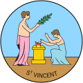 Saint Vincent ve Grenadinler arması (1877-1907)